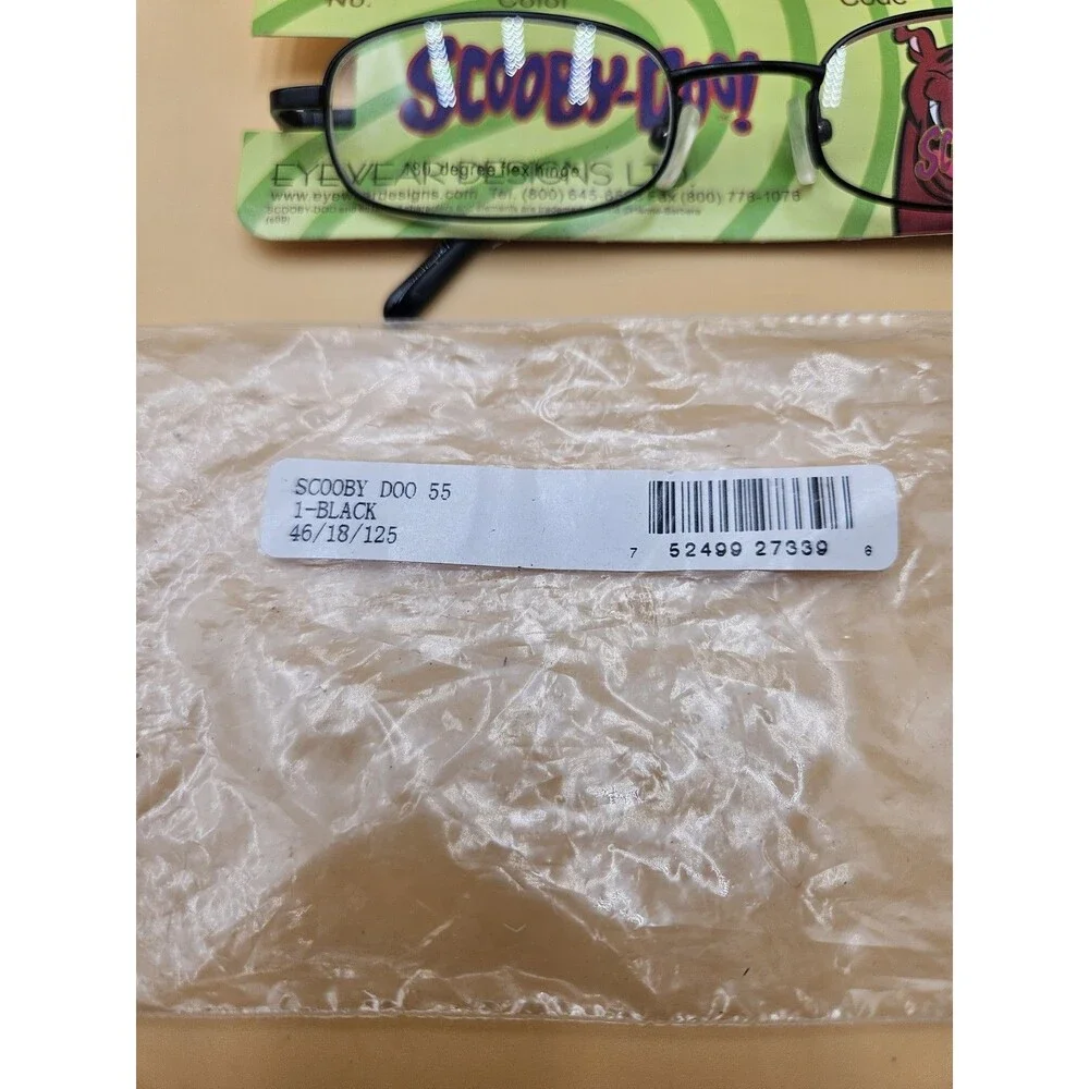 Scooby Doo Hanna Barbera SD 55-01  Kids Cartoon Black Eyeglass Frames 46-18-125